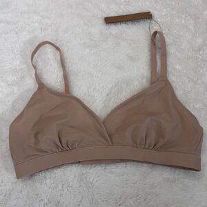 SKIMS Women's Fits Everybody Crossover Bralette Mica Tan Size Small NWT